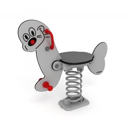 Spring seesaw sea dog gray